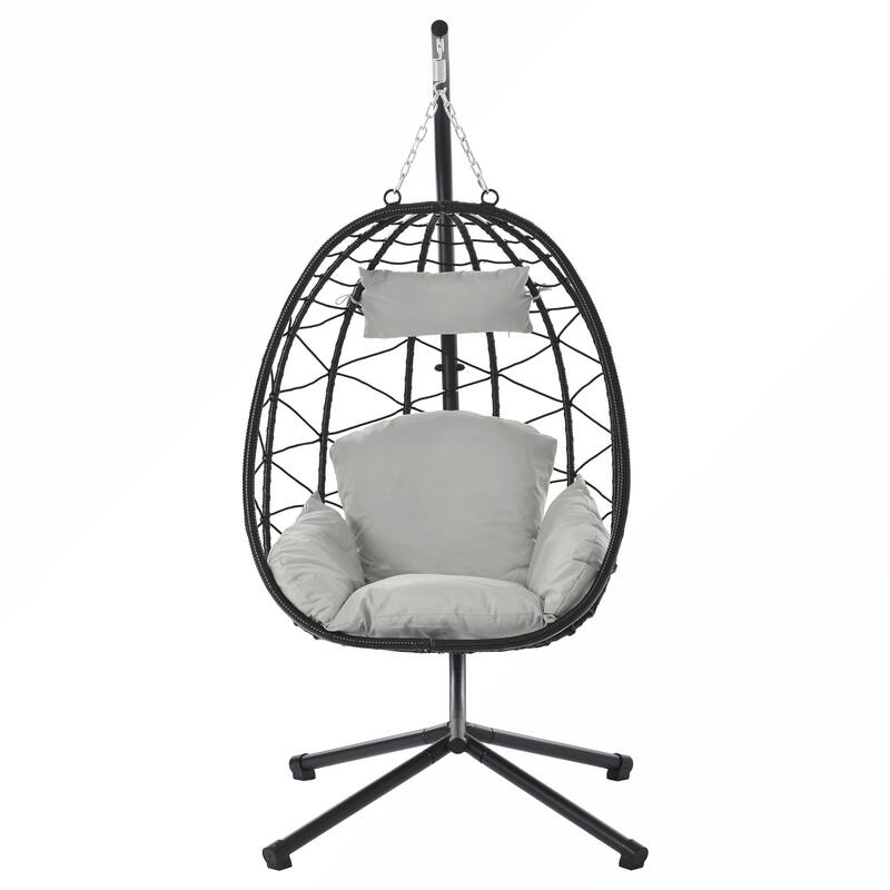 Stand Patio Wicker Swing Chair
