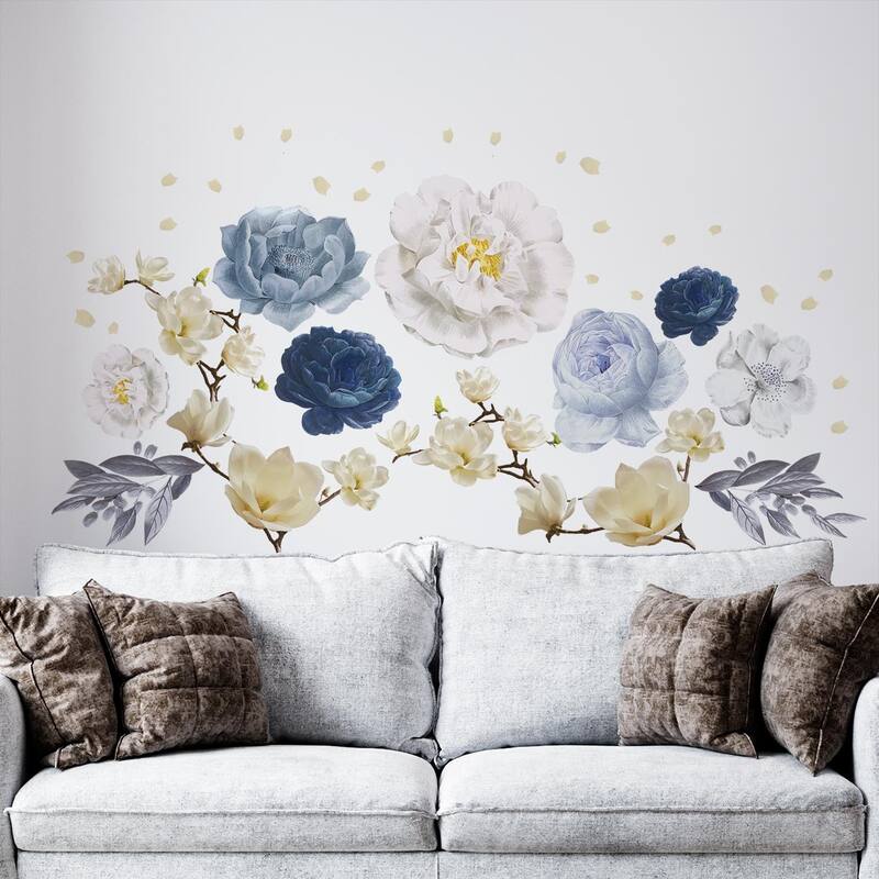 Walplus Wall Sticker Colorful Large Magnolia Flower Art Decal Home Decor