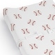 preview thumbnail 4 of 4, Sweet Jojo Designs Baseball Sports Boy Changing Pad Cover Sheet -Red & White Americana Sport for the Base Balls Patch Collection