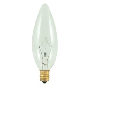 Bulbrite Pack of (50) Dimmable Clear B8 Candelabra (E12) Incandescent Bulb