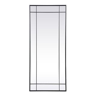 Elegant Lighting MR3FL3070 Viola 30" W x 70" H Rectangular Framed