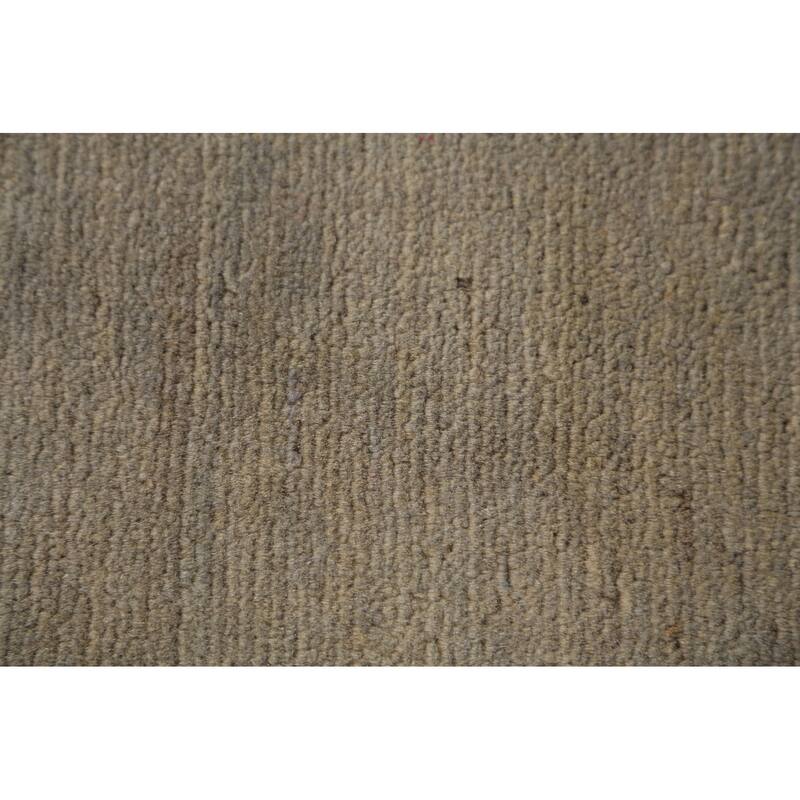 Modern Gabbeh Runner Rug Handmade Wool Carpet - 2'9" x 9'9"