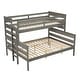 preview thumbnail 11 of 31, Detachable Design Wood Twin XL over Queen Bunk Bed with Ladder,Multifunctional Bunk Bed