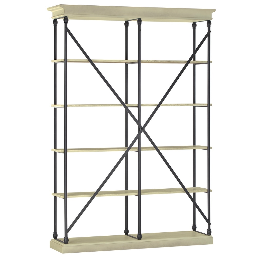 Barnstone cornice double shelving bookcase by store inspire q artisan