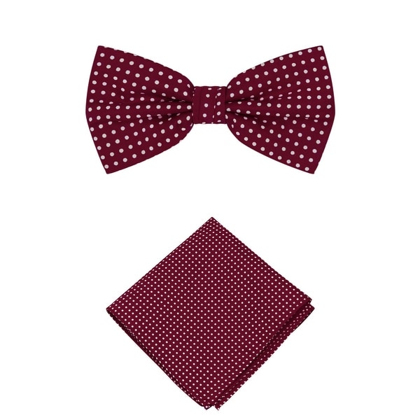 HDE Tuxedo Set Mens Formal Satin Blend Bow Tie and Pocket Square Cummerbund