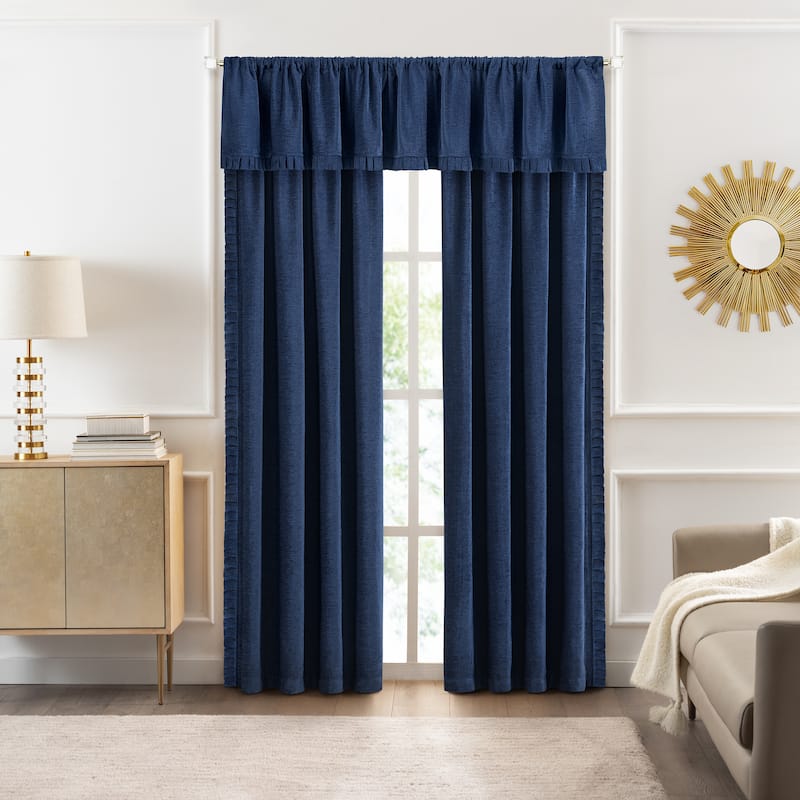 Bordeaux Rod Pocket Window Curtain Panel