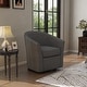 preview thumbnail 12 of 92, Modern Upholstered Swivel Barrel Chair Living Room Accent Chair
