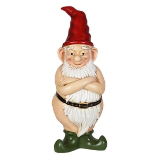 Exhart Good Time Naked Ned Gnome Garden Statue, 13 Inches tall