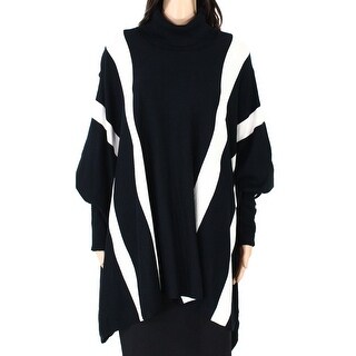 alfani striped poncho sweater