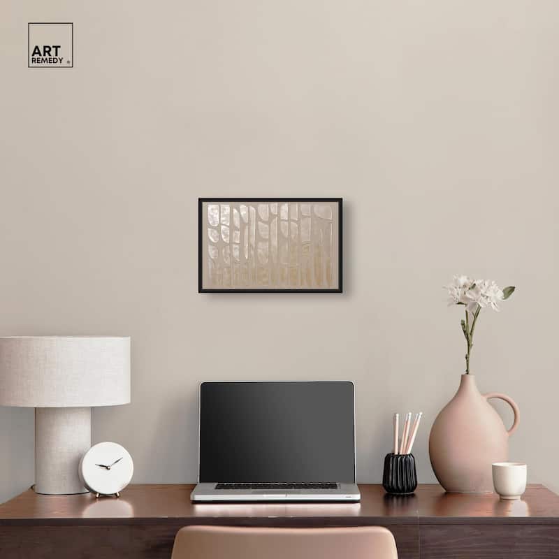 Textured Tiles Canvas by Art Remedy