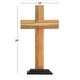 preview thumbnail 5 of 5, Brown Wood Industrial Sculpture Cross 21 x 12 x 4 - 12 x 4 x 21