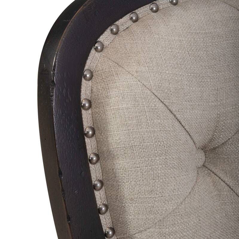Americana Farmhouse Upholstered Tufted Back Side Chair (Set of 2)