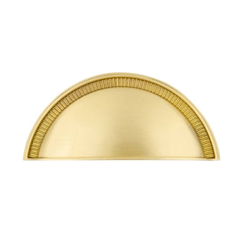 Grandeur SOLE-BRASS-CUP-3 Soleil 3" Center to Center Traditional Cup - Satin Brass