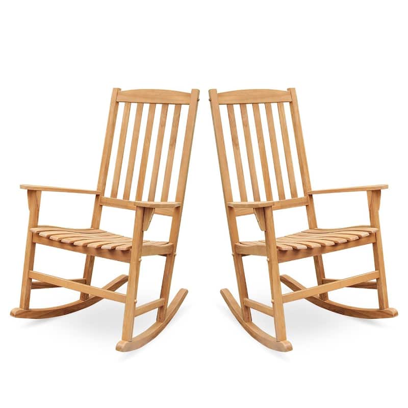 Cambridge Casual Alston 2-piece Teak Outdoor Rocking Chair