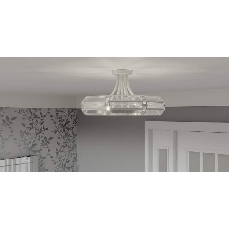 Padilla 4-Light Brushed Nickel Semi-Flush Mount Light