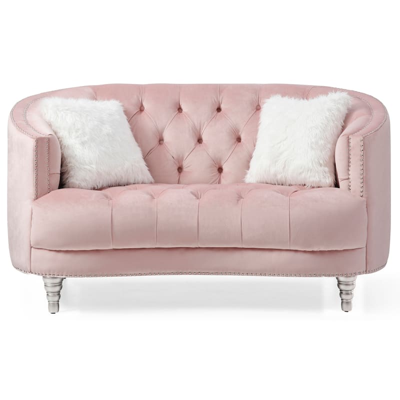 Dania Velvet Loveseat