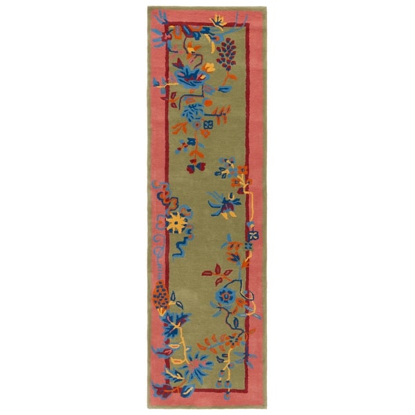 Safavieh Tappeto Lungo Corridore – Fatto A Mano, Stile Moderno Francese, Colore Sable, 2,5 Cm Altezza Pelo, 2'7.6 Cm X 14' - 2