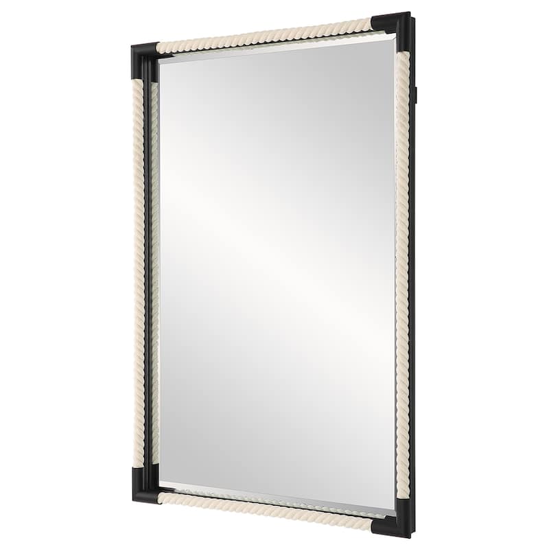 Twisted Rope Rectangular Wall Mirror - 36"