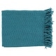 preview thumbnail 1 of 0, Livabliss Intect Woven Cotton Throw (50 x 60) Teal