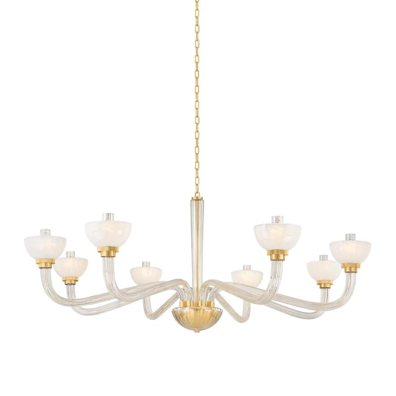 Hudson Valley Lighting 3308 St. lawrence 8 Light 62" Wide Chandelier - Aged Brass