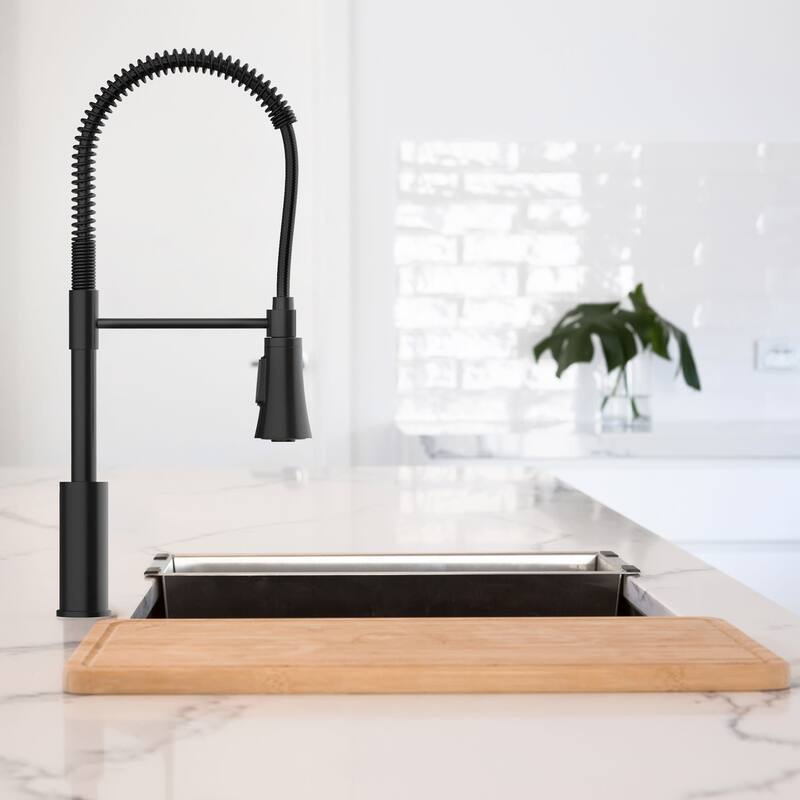 Design House Spencer 1.8 GPM Single Hole Pre-Rinse Kitchen Faucet -