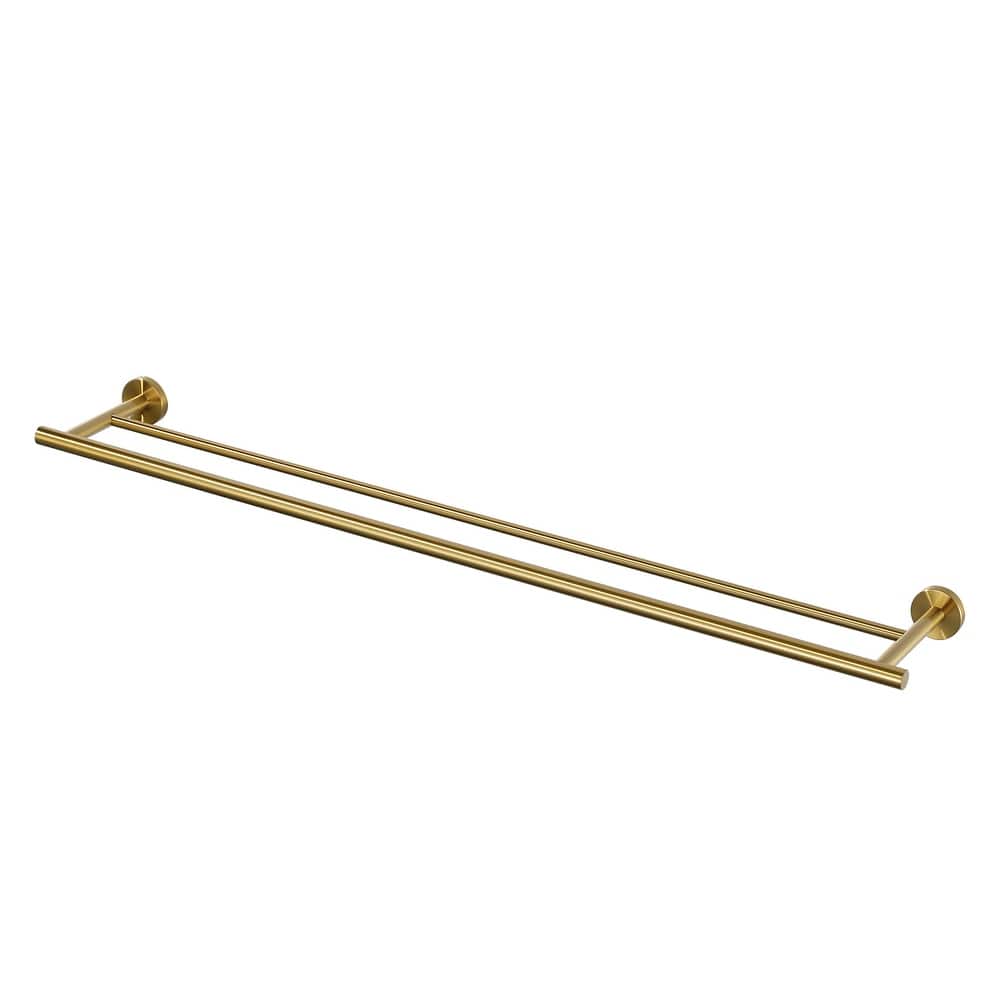 WOWOW Wall Mounted Stainless Steel Double Towel Bar