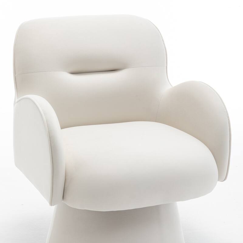 SEYNAR Modern Glam Velvet 360 Degree Swivel Armchair