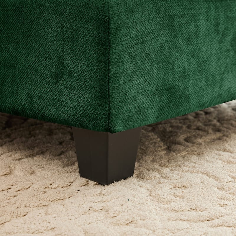 140" Premium Modular Chenille Sectional U-shaped Sofa with Movable Ottomans