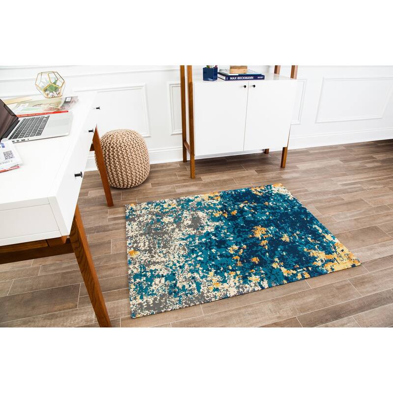 Jani 36"x48" Rug'd Chair Mat-Rug Style Office Chairmat for Carpet & Hard Floors| 0.25" Thick |Non-Slip, Foldable Desk Chair Mat