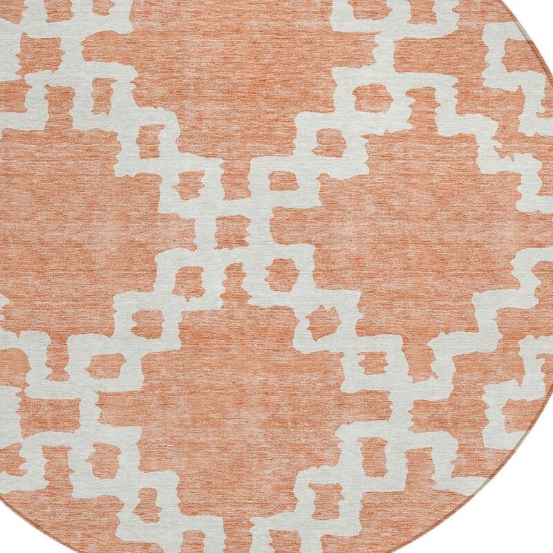 HomeRoots Geometric Transitional Rectangle Outdoor Rug