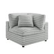 preview thumbnail 1 of 4, Josephine Corner Wedge Accent Chair in Wide Plush Cord-Like Fabric by Greyson Living