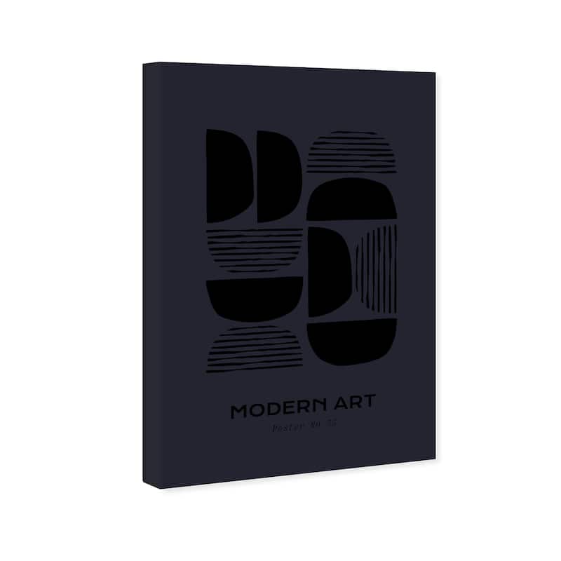 Wynwood Studio Canvas Advertising Modern Art Objects Black and Light Gray Modern & Contemporary Wall Art Canvas Print