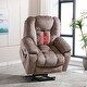 preview thumbnail 16 of 22, Oversized Power Assist Lift Recliner Chair With Massage and Heating with 2 Concealed Cup Holders for Elderly Beige