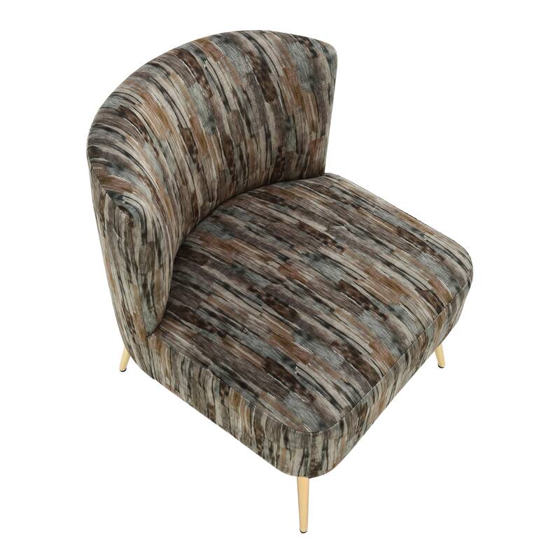 Silver Orchid Harding Slipper Chair