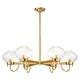 preview thumbnail 5 of 6, Black or Gold Large Big Sputnik Glass Chandelier for Living Room, Bedroom