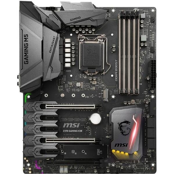 Shop Msi Z370 Gaming M5 Enthusiast Intel Coffee Lake Lga 1151 Vr Ready 64gb Ddr4 Sli Atx Motherboard Overstock 28035756
