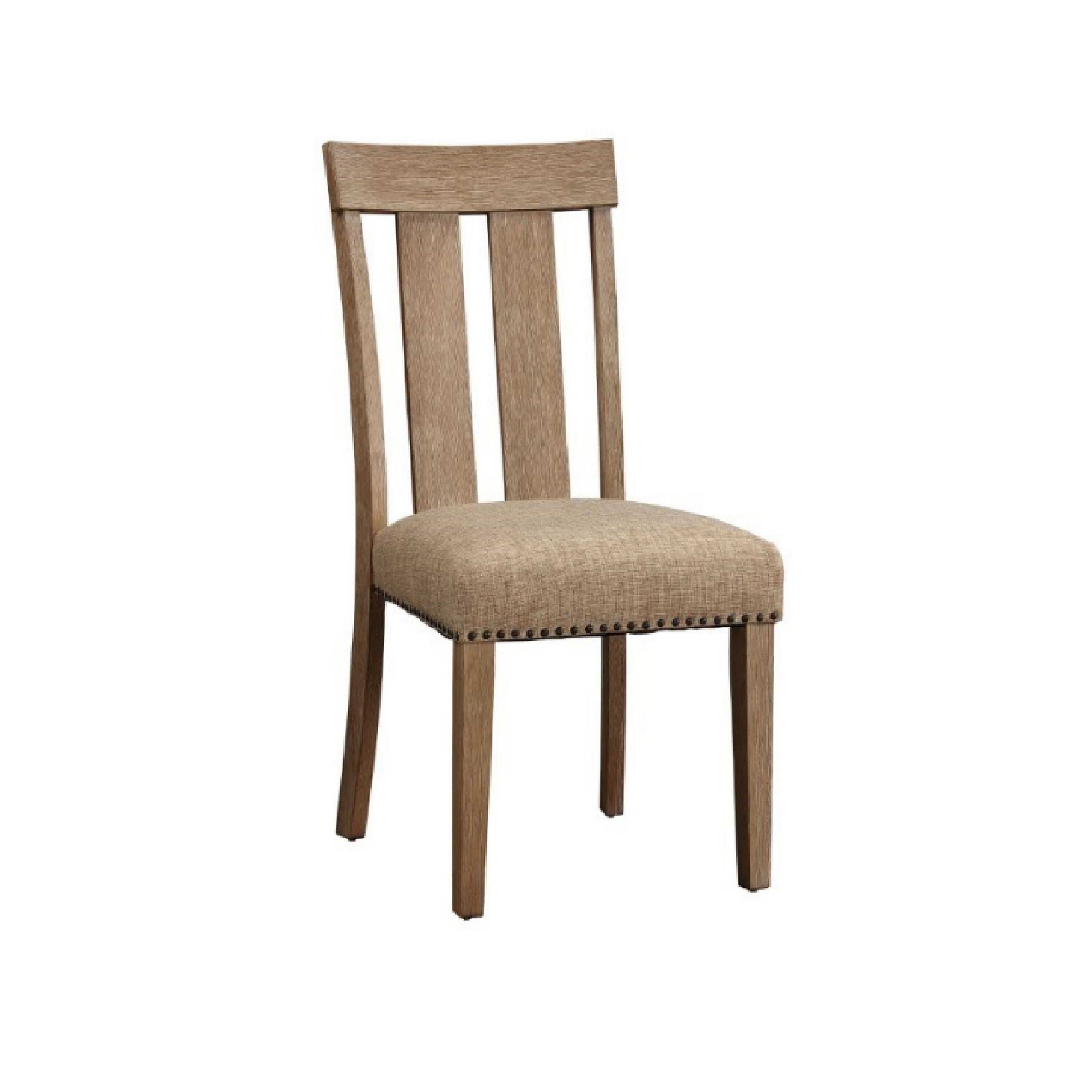Shop Paneled Back Wooden Side Chair With Padded Seat Set Of 2 Brown On Sale Overstock 31763099
