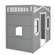 preview thumbnail 14 of 58, Unique Design House Loft Bed, with Ladder, can Perfectly Match with Various Decorative Styles