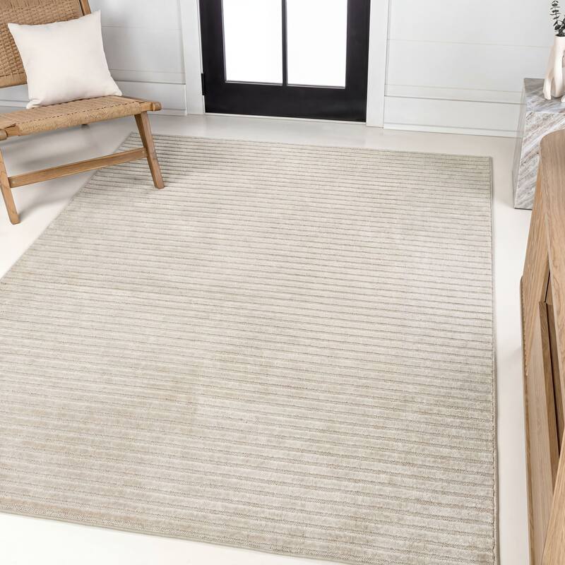 JONATHAN Y Odense Minimalist Curve Geometric Gray/Ivory Area Rug