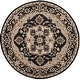 preview thumbnail 14 of 40, SAFAVIEH Handmade Chelsea Katerina French Country Wool Rug 5'6" Round - Black/Natural - Round