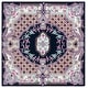 preview thumbnail 48 of 118, SAFAVIEH Handmade Bellagio Fronnie Oriental Medallion Wool Rug 5' Square - Navy/Ivory - Square