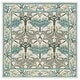 preview thumbnail 13 of 68, SAFAVIEH Handmade Earthly Treasure Kara Traditional Oriental Wool Rug 6' Square - Ivory/Teal