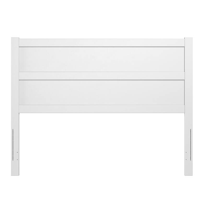 Modern Wood Headboard with USB Charger - Bedroom Headboard Panel Walnut Finish