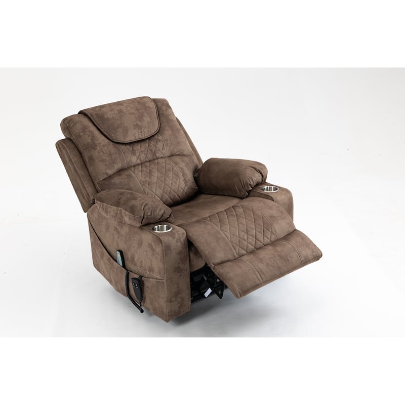 Lounge Chair Lift Chair Relax Sofa Chair Power Supply Elderly Electric Lounge Chair - Brown