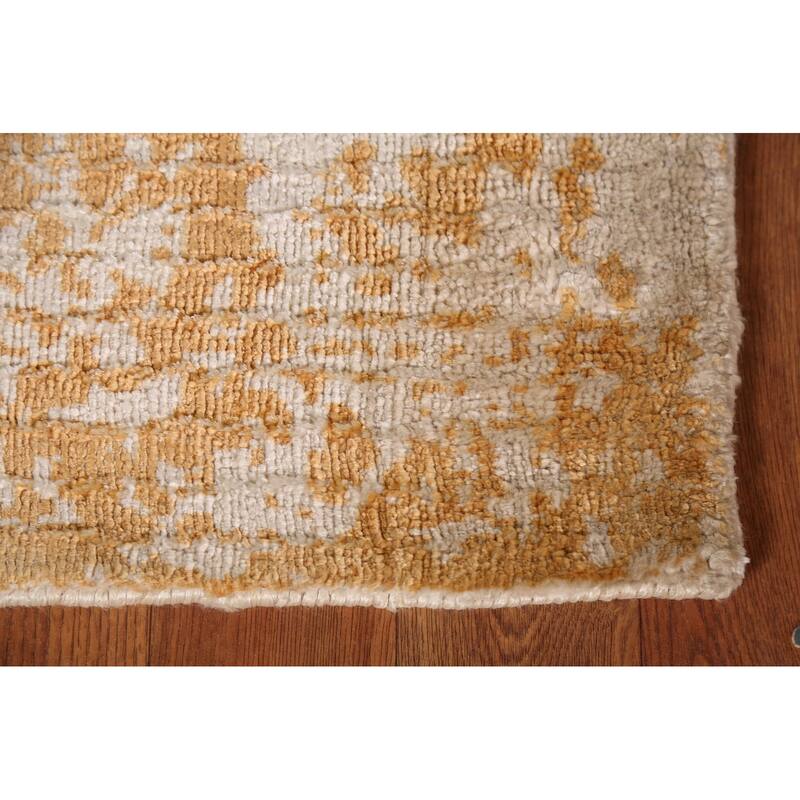 Contemporary Abstract Oriental Foyer Rug Hand-Knotted Wool Carpet - 2'0"x 3'0"