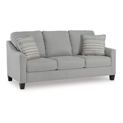 Lebo Queen Size Sofa Sleeper Bed, Gray, Bifold Memory Foam Mattress