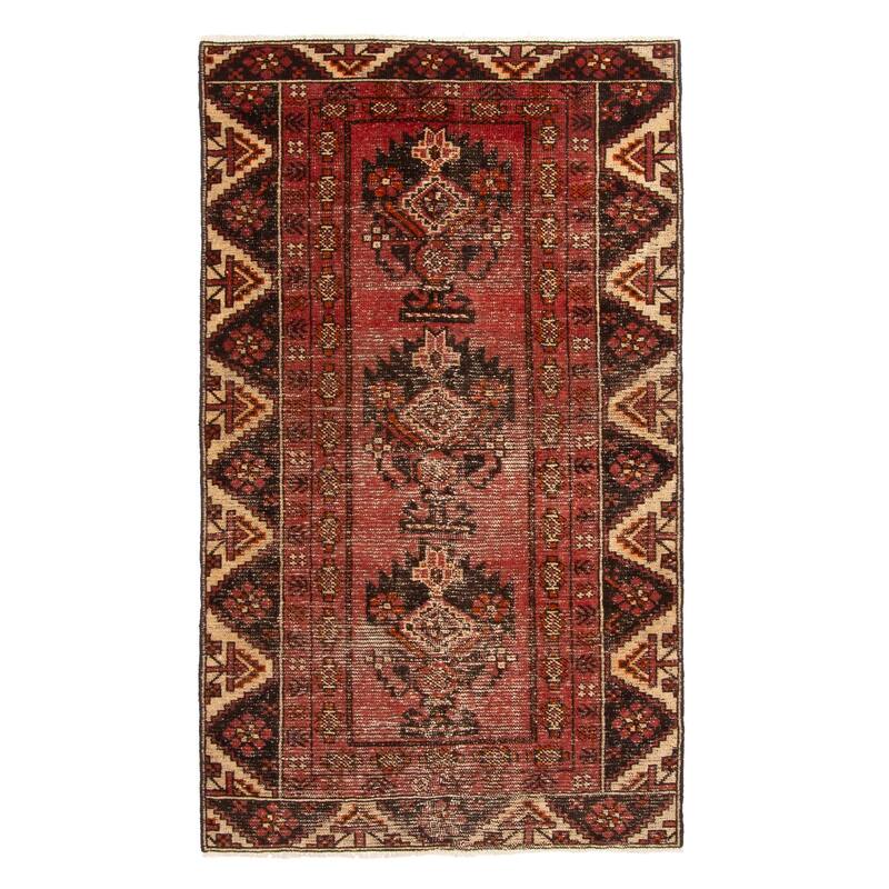 ECARPETGALLERY Hand-knotted Andelz Red Wool Rug - 3'7 x 6'5