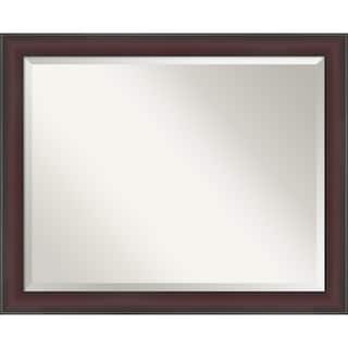 Grand Narrow Beveled Framed Bathroom Vanity Wall Mirror