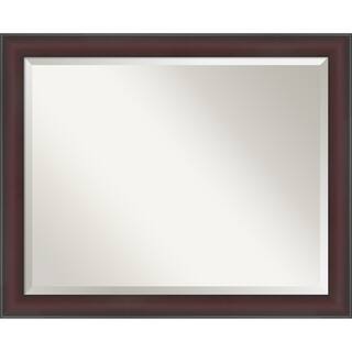 Grand Narrow Beveled Framed Wall Mirror