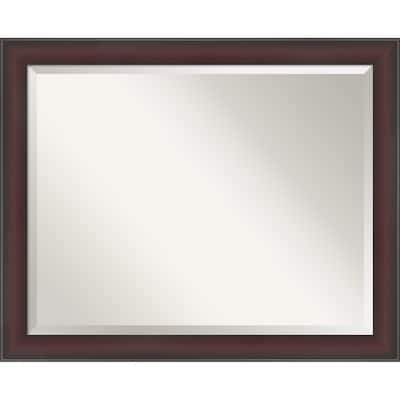 Grand Narrow Beveled Framed Wall Mirror